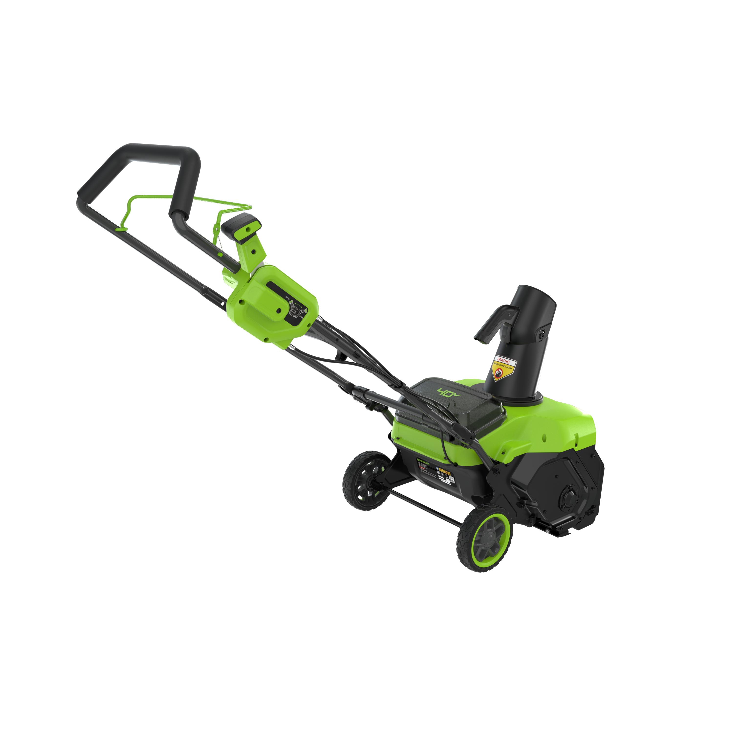 Снегоуборщик аккумуляторный Greenworks 51 см 40V GD40STX2 2603407, бесщёточный, с АКБ на 4 А*ч и ЗУ