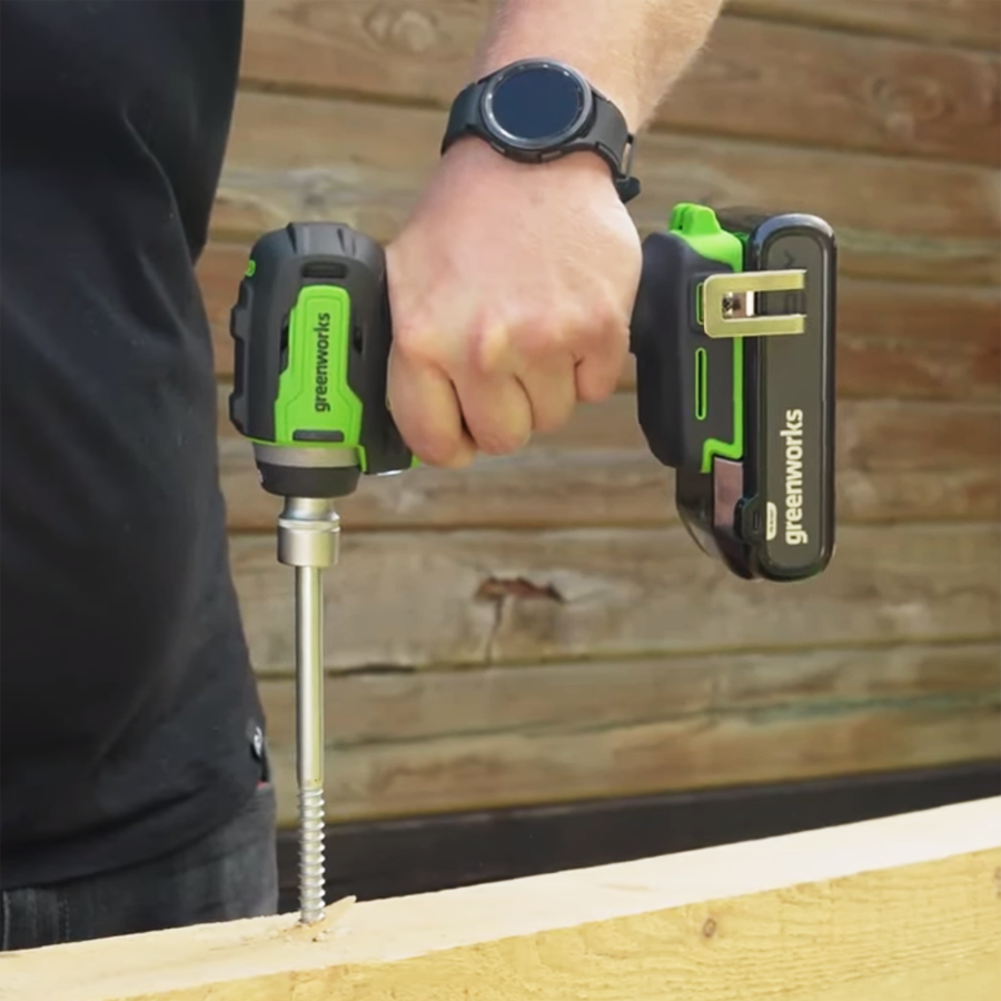 Гайковёрт ударный аккумуляторный Greenworks 24V 200Нм G24IW200 3803607, бесщёточный, без АКБ и ЗУ