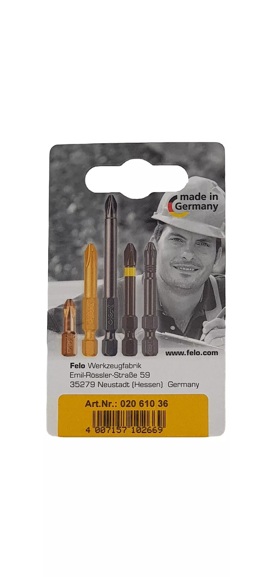 Биты SL6,5x1,2х25, С 6,3, 2 шт. FELO 020 610 36