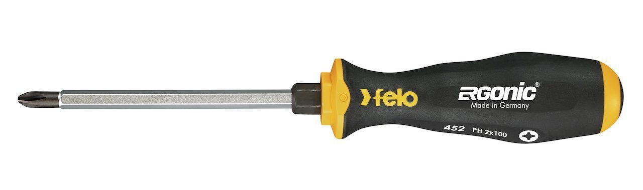 Отвертка Ergonic крестовая ударная PH 1X80 FELO 45210240