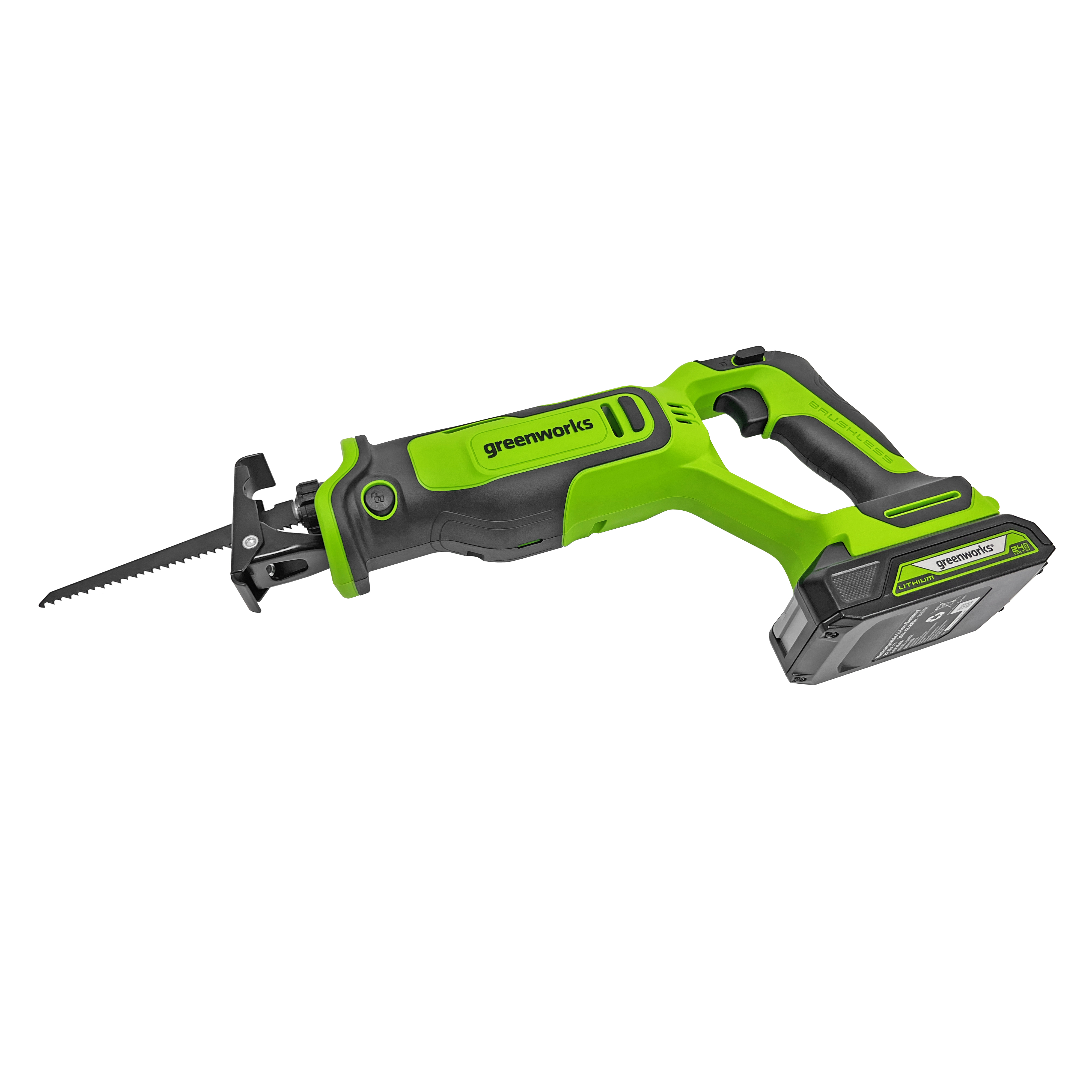 Пила сабельная аккумуляторная Greenworks 24V GPT-BLRS-1 1200607, бесщеточная, без АКБ и ЗУ