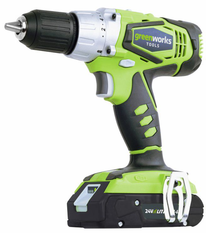 Шуруповёрт аккумуляторный Greenworks 24V G24DD