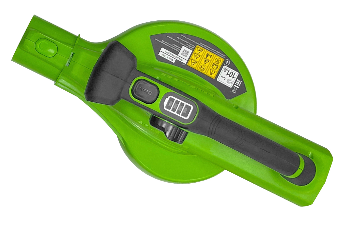 Воздуходув – садовый пылесос аккумуляторный Greenworks 40V GD40BV 2406907, бесщёточный, без АКБ и ЗУ