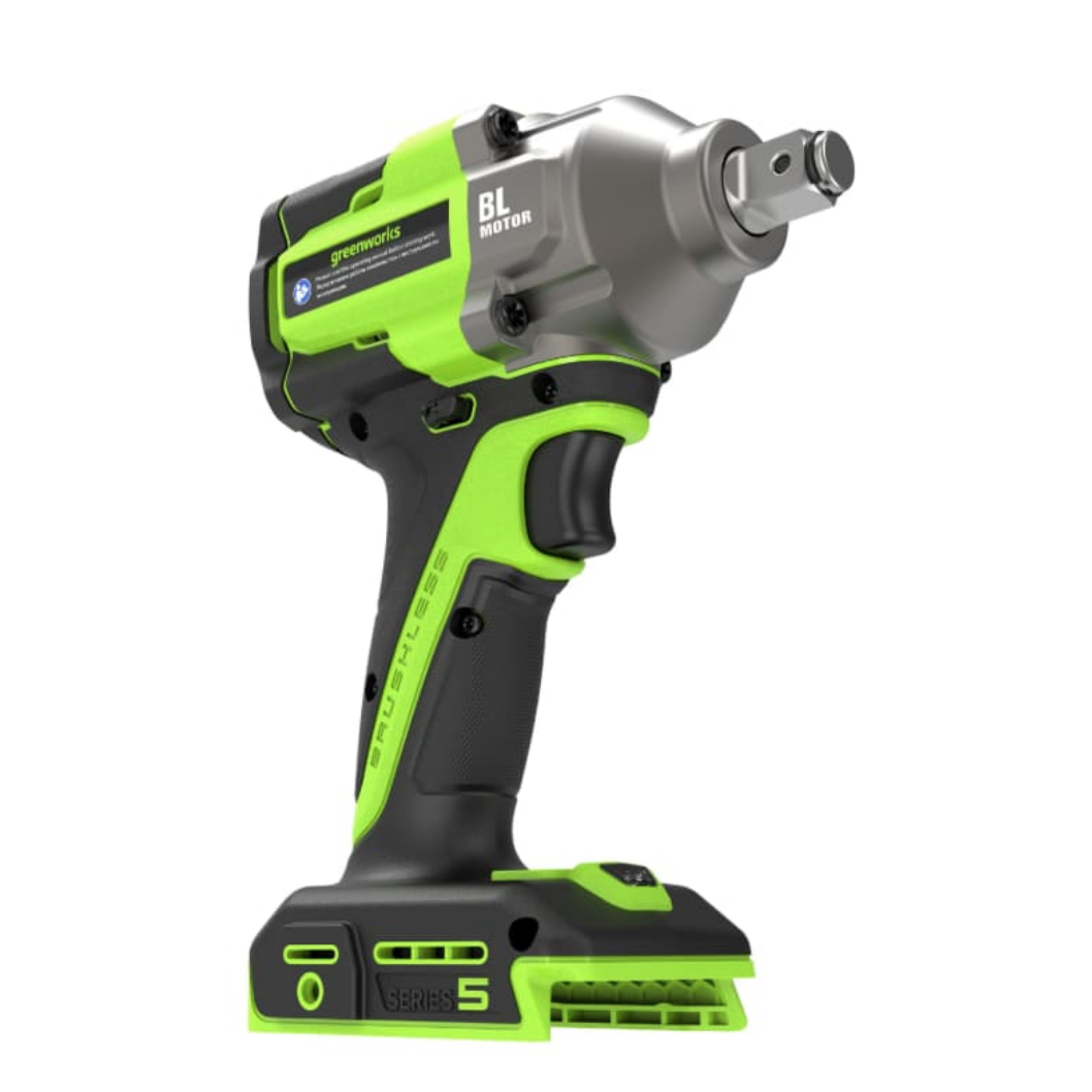 Гайковёрт ударный аккумуляторный Greenworks 24V 500Нм IW5500 3805007, бесщёточный, без АКБ и ЗУ