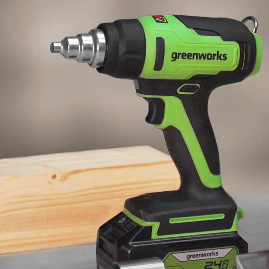 Технический фен аккумуляторный Greenworks 24V G24HG 3400207, без АКБ и ЗУ