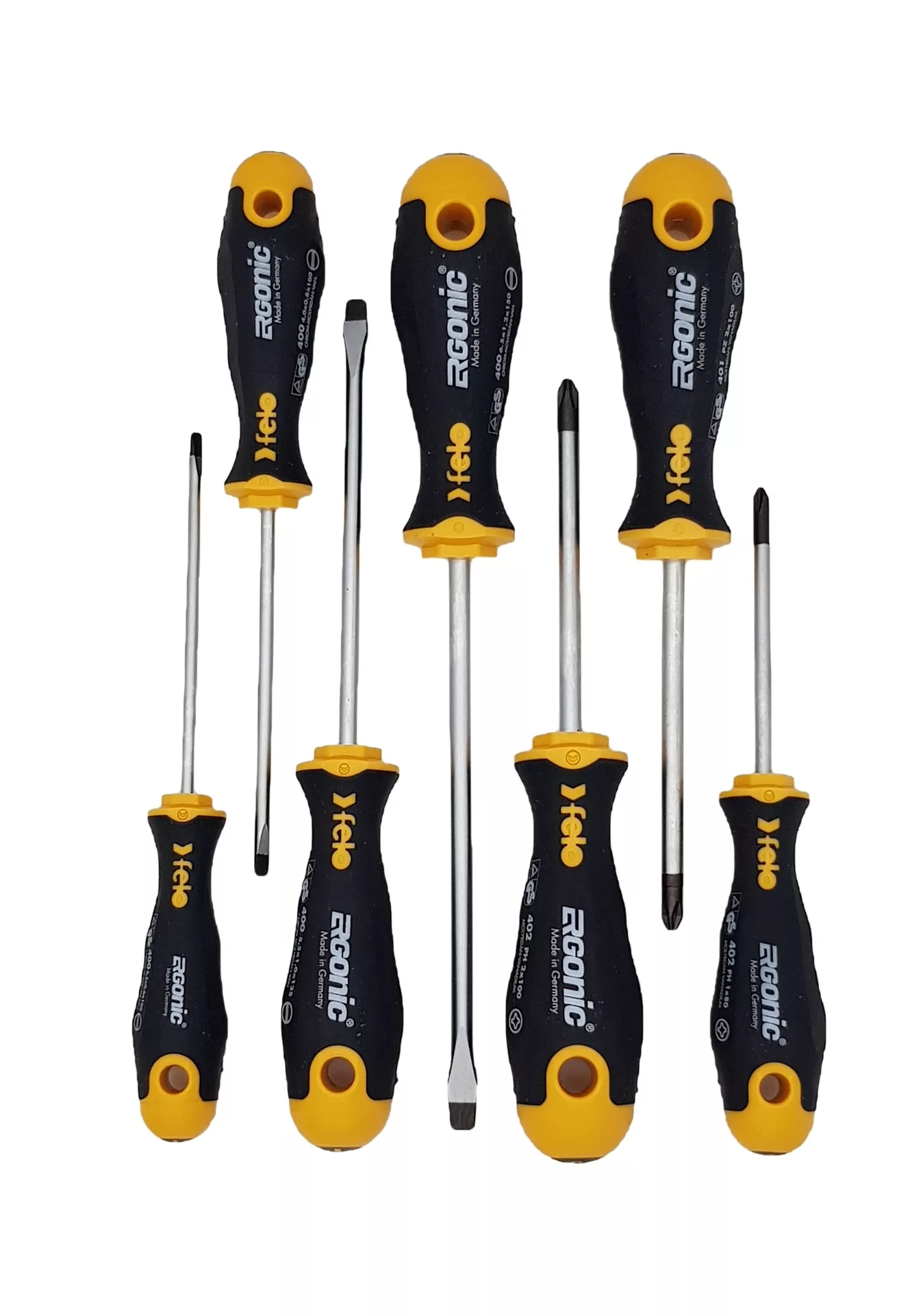 Набор отвёрток серия 400 Ergonic 7 шт. FELO 400 971 18