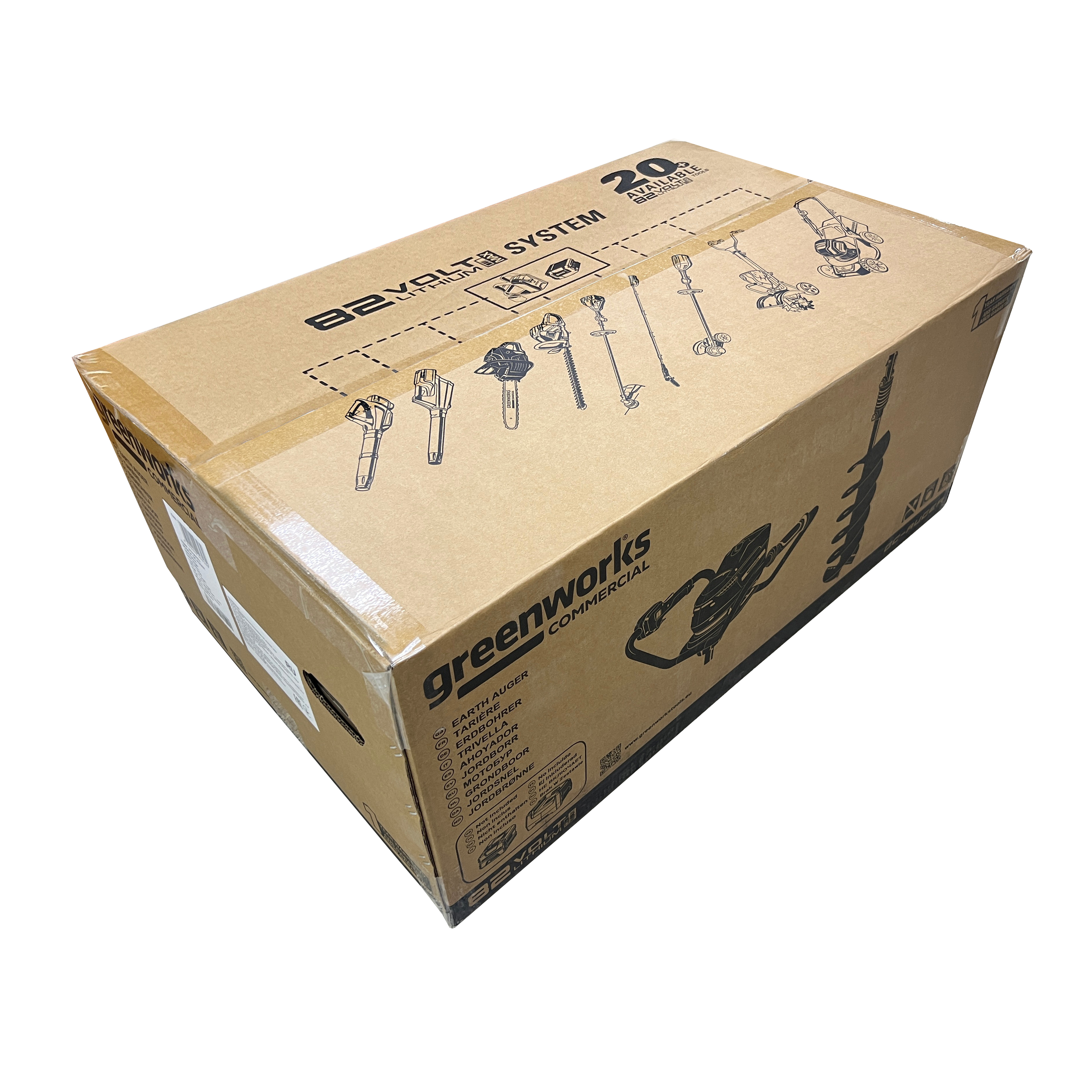 Мотобур аккумуляторный Greenworks 82V GC-AUGER 3707907, бесщеточный, без АКБ и ЗУ