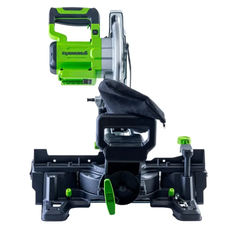 Пила торцовочная 216x30 мм с протяжкой аккумуляторная Greenworks 24V GD24MS216 1501707, бесщеточная, без АКБ и ЗУ