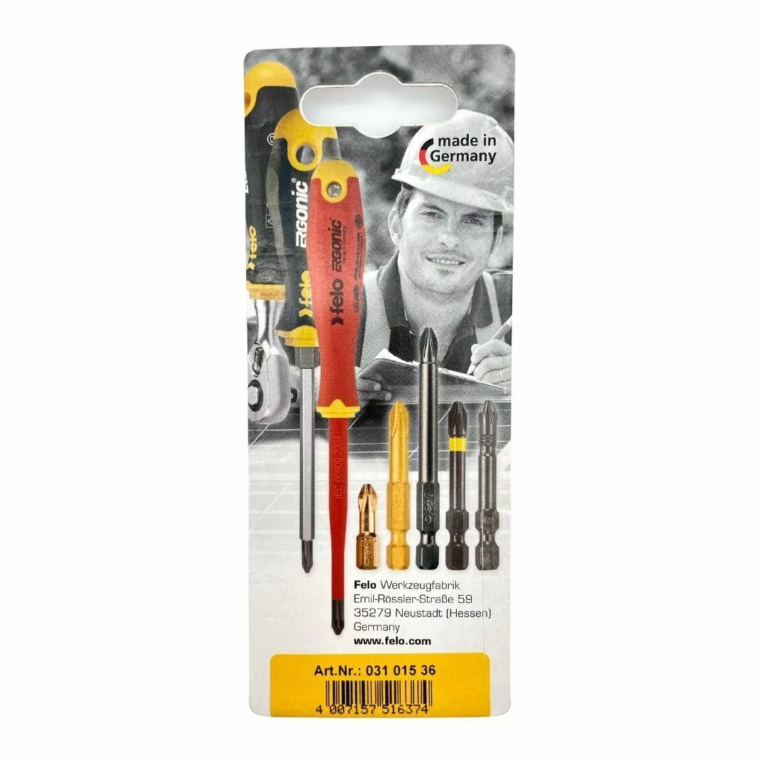 Бита крестовая PZ 1X50, серия Industrial, 2 шт в блистере FELO 03101536