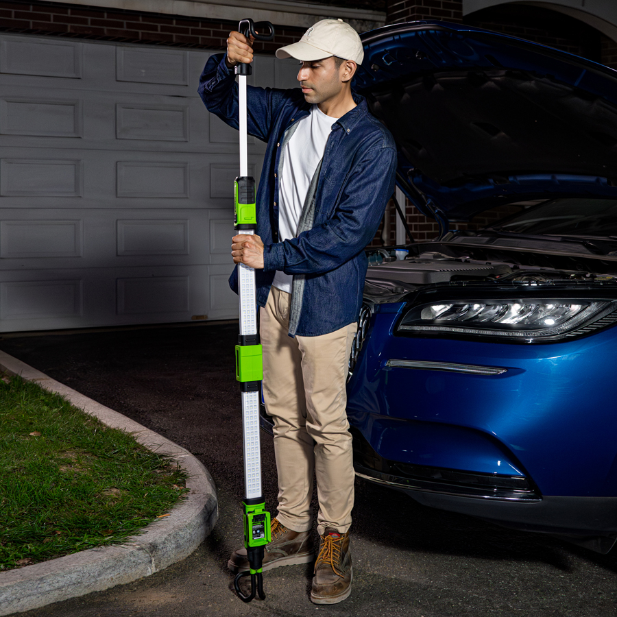 Подкапотный LED-прожектор (1200 Лм) аккумуляторный Greenworks 24V G24UHL 3503607, без АКБ и ЗУ