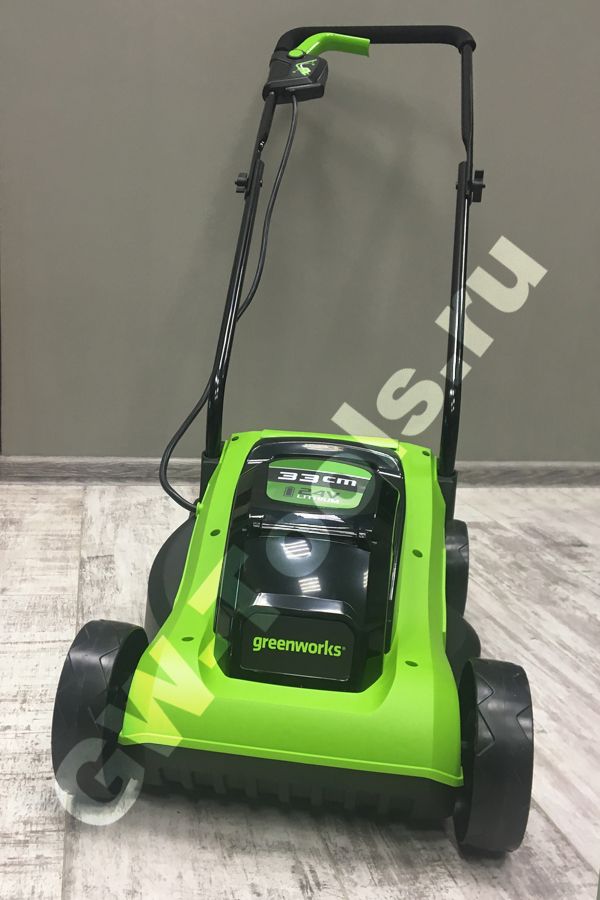Газонокосилка аккумуляторная Greenworks 32 см 24V G24LM32K2 2509607, с АКБ на 2 А*ч и ЗУ-слайдер 0,5А