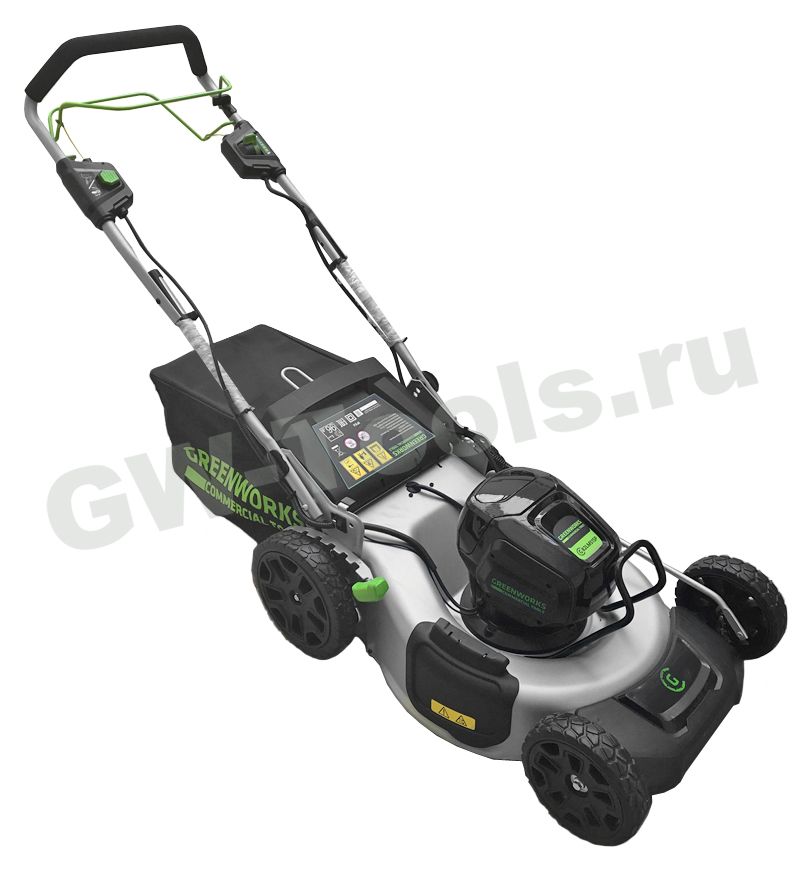 Газонокосилка аккумуляторная самоходная Greenworks 46 см 82V GD82LM46SP, бесщёточная, без АКБ и ЗУ