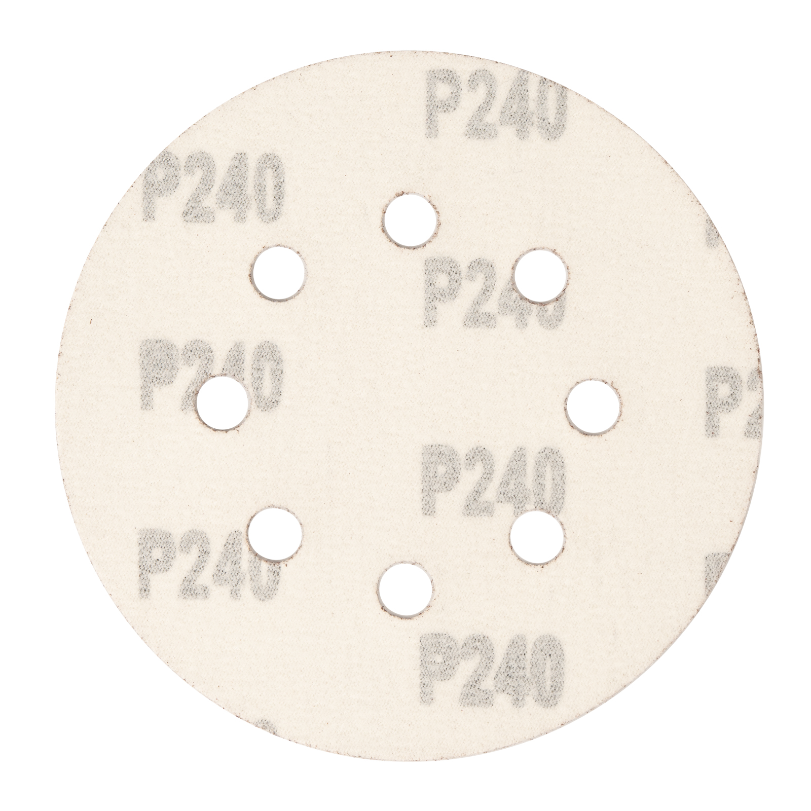 Круг абразивный на ворсовой подложке под "липучку", перфорированный, P 240, 125 мм, 5 шт