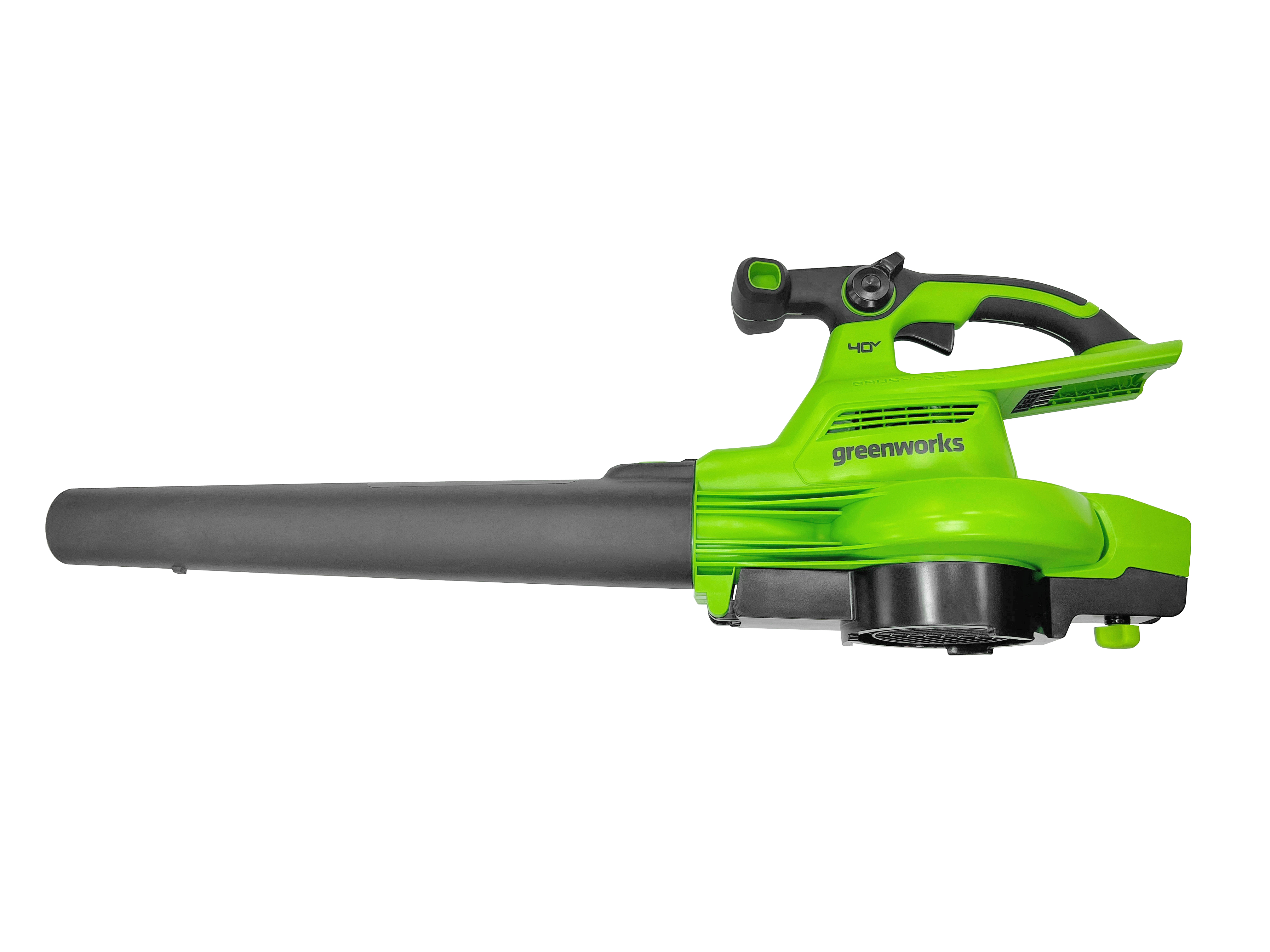 Воздуходув – садовый пылесос аккумуляторный Greenworks 40V GD40BV 2406907, бесщёточный, без АКБ и ЗУ