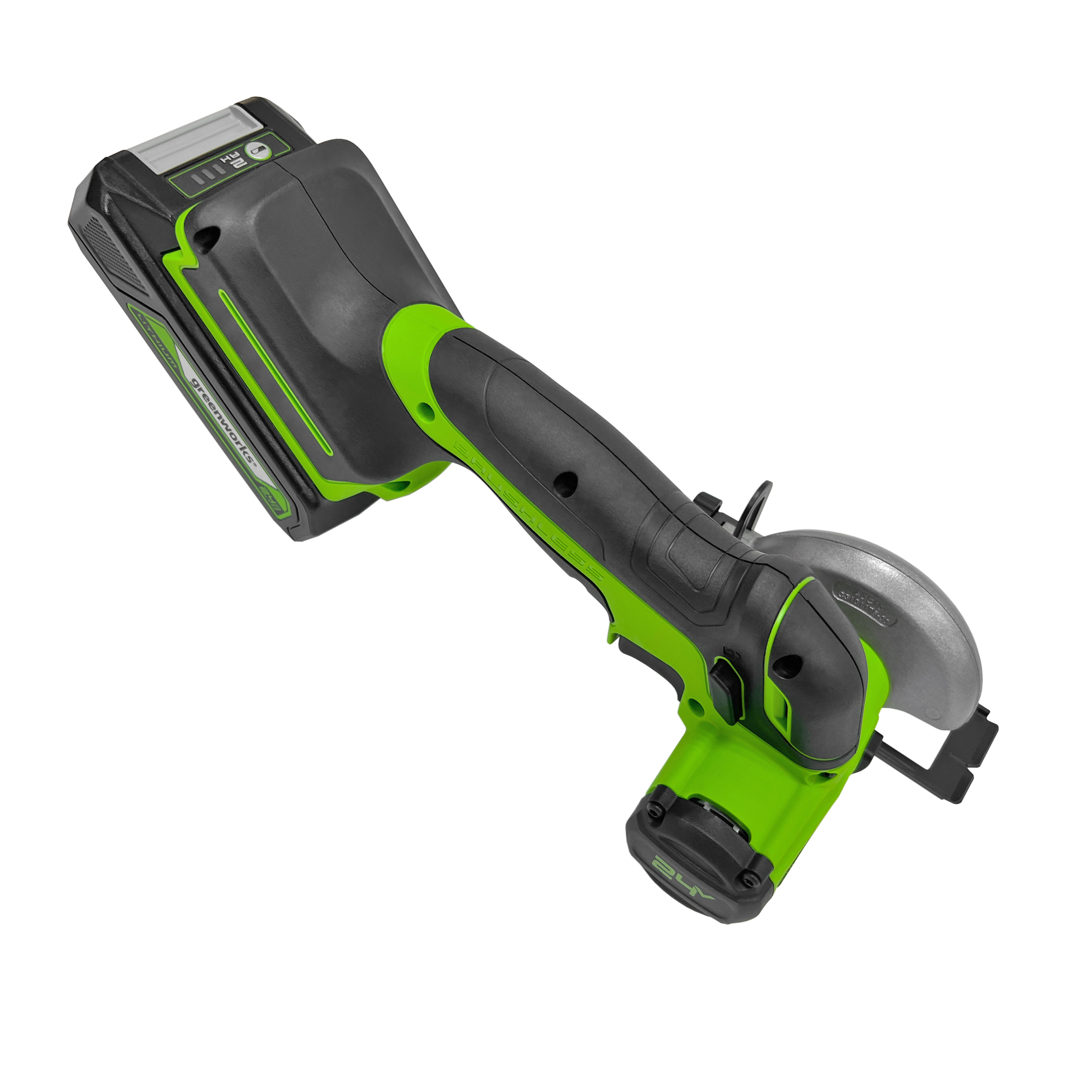 Углошлифовальная машина (болгарка) 76 мм аккумуляторная Greenworks 24V GD24UCS 3402007, бесщеточная, без АКБ и ЗУ