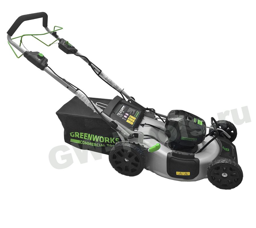 Газонокосилка аккумуляторная самоходная Greenworks 46 см 82V GD82LM46SP, бесщёточная, без АКБ и ЗУ
