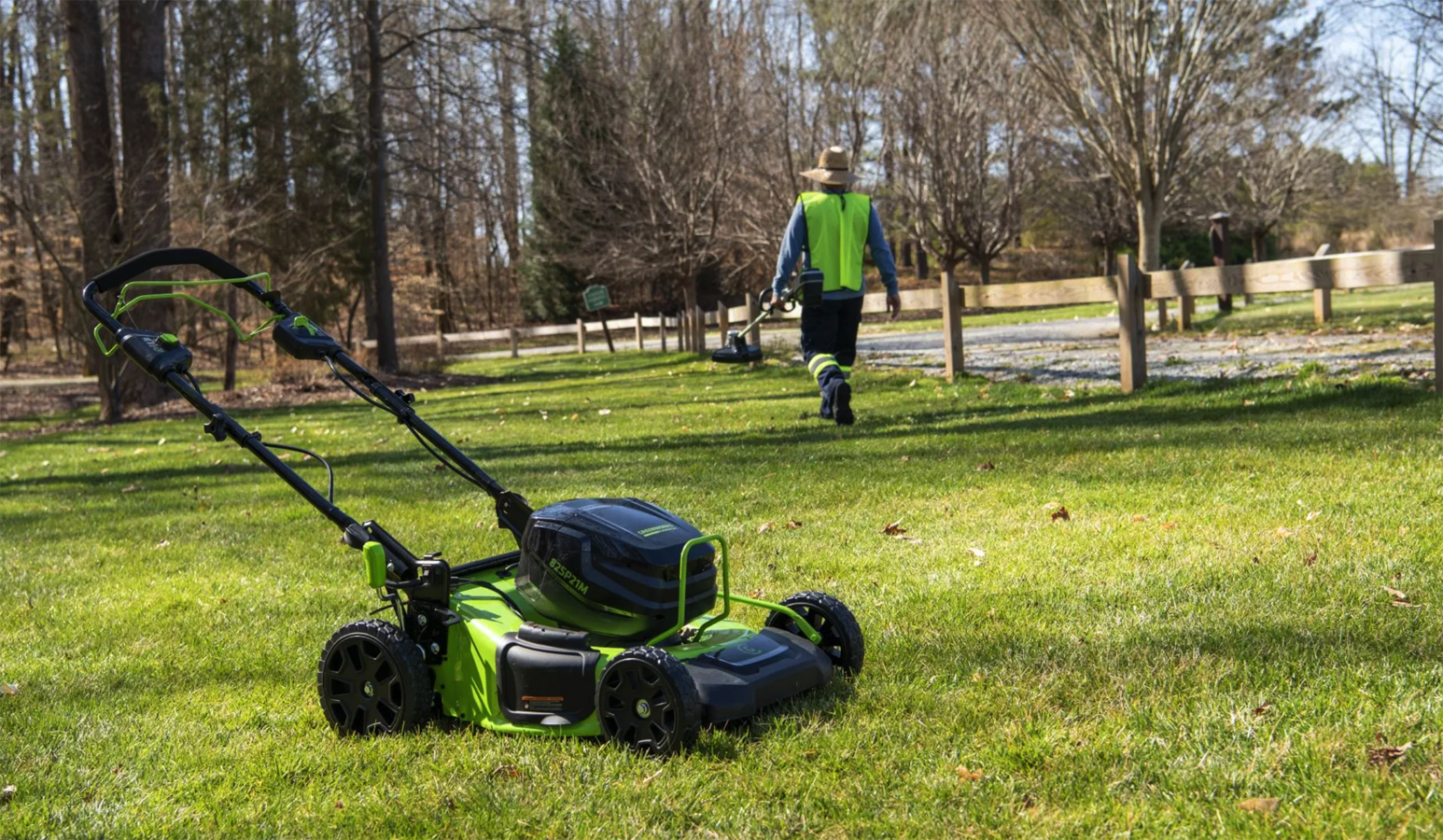 Газонокосилка самоходная аккумуляторная 51 см Greenworks 82V GC82LM51SP2 2515907, бесщёточная, без АКБ и ЗУ