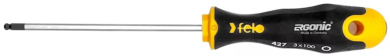 Отвертка шестигранный ключ 3,0 мм с шаровым окончанием FELO 427 303 40