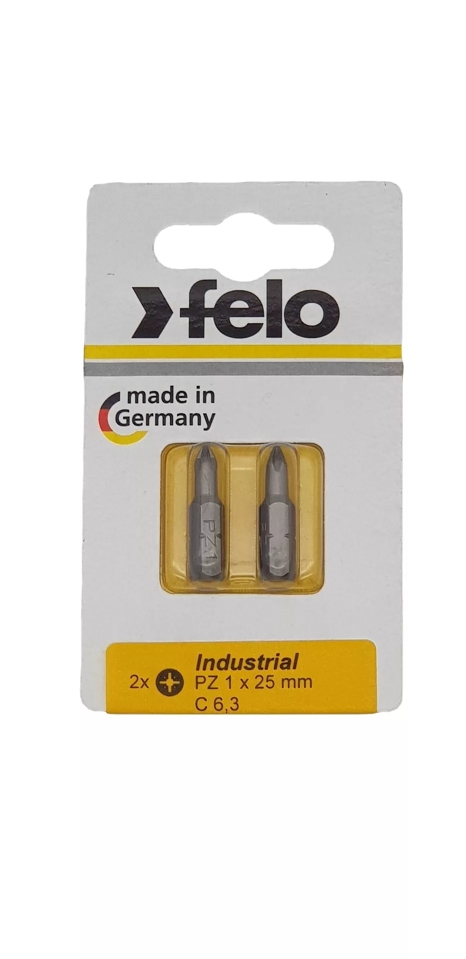 Биты PZ1х25, С 6,3, 2 шт. FELO 021 010 36