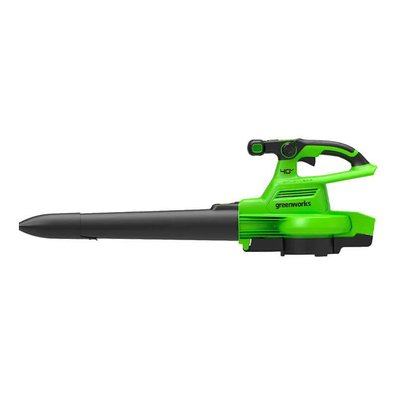 Воздуходув – садовый пылесос аккумуляторный Greenworks 40V GD40BV 2406907, бесщёточный, без АКБ и ЗУ