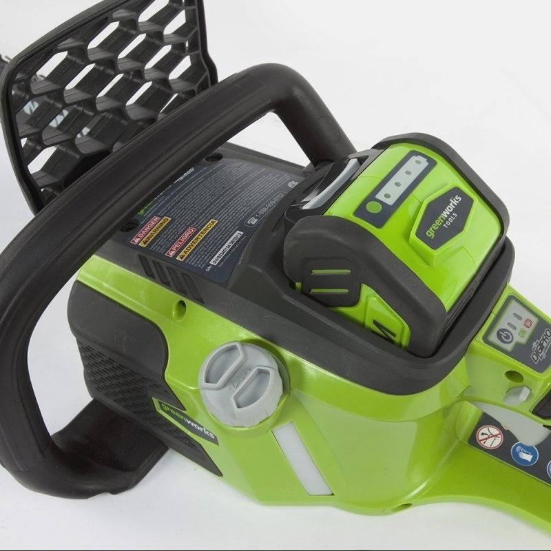 Пила аккумуляторная цепная Greenworks 40 см 40V GD40CS40, бесщёточная, без АКБ и ЗУ