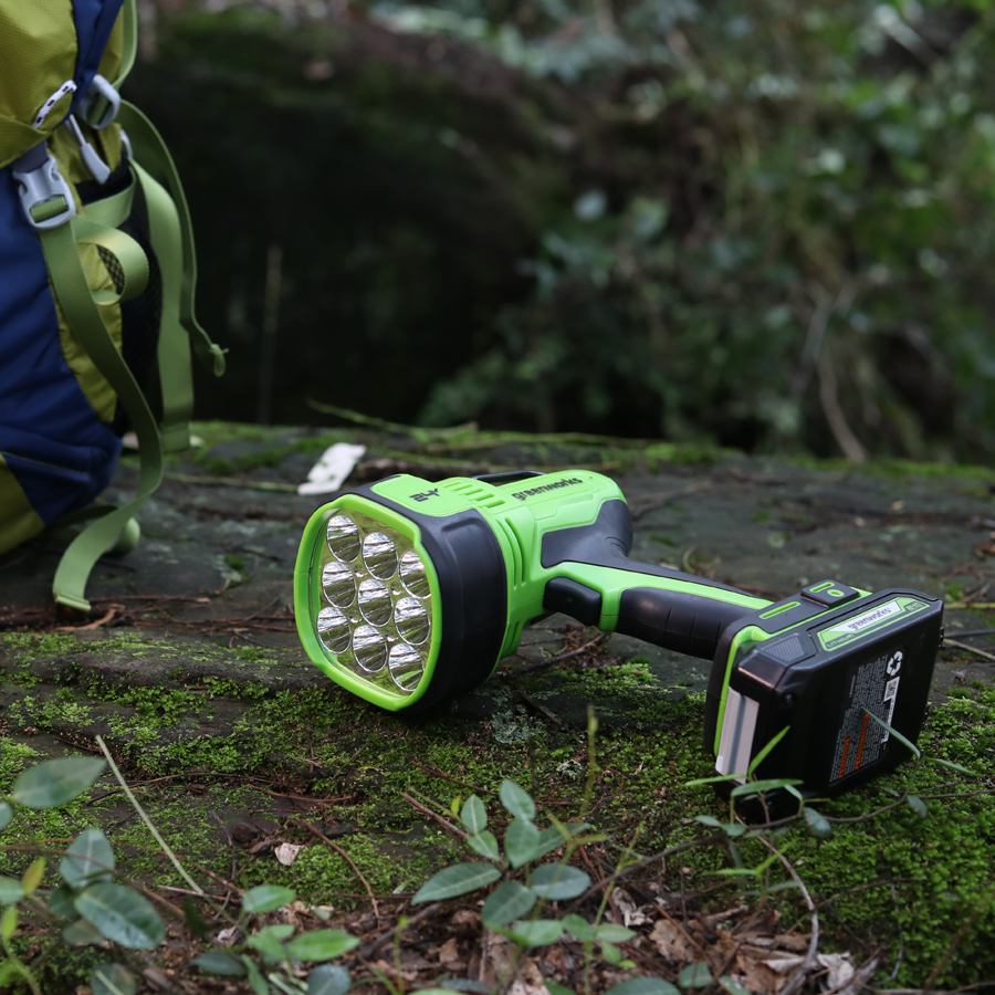 Фонарь-прожектор светодиодный (3000 лм) аккумуляторный Greenworks 24V G24SL 3401207, без АКБ и ЗУ