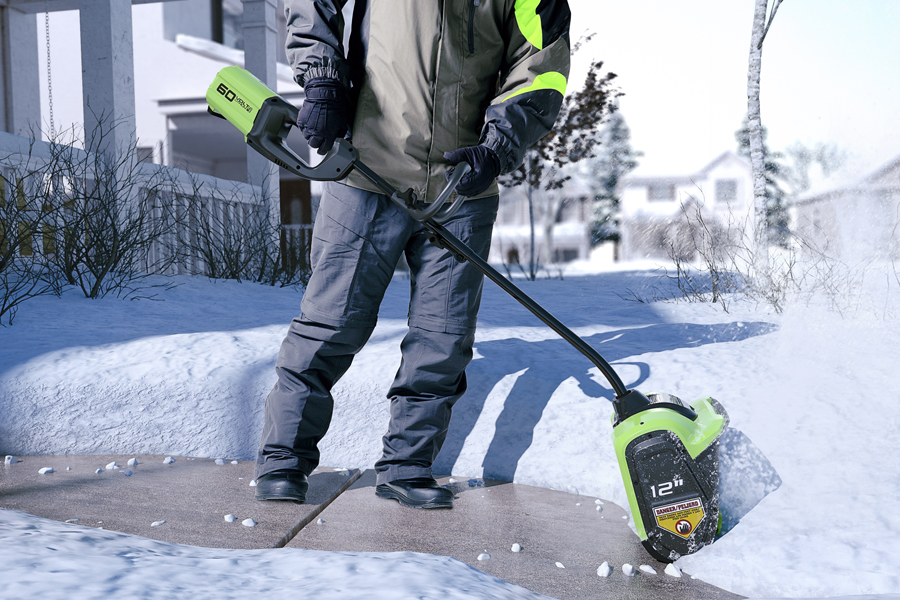 Снегоуборщик-лопата аккумуляторный Greenworks 30 см 60V TBD 2602607, бесщёточный, без АКБ и ЗУ