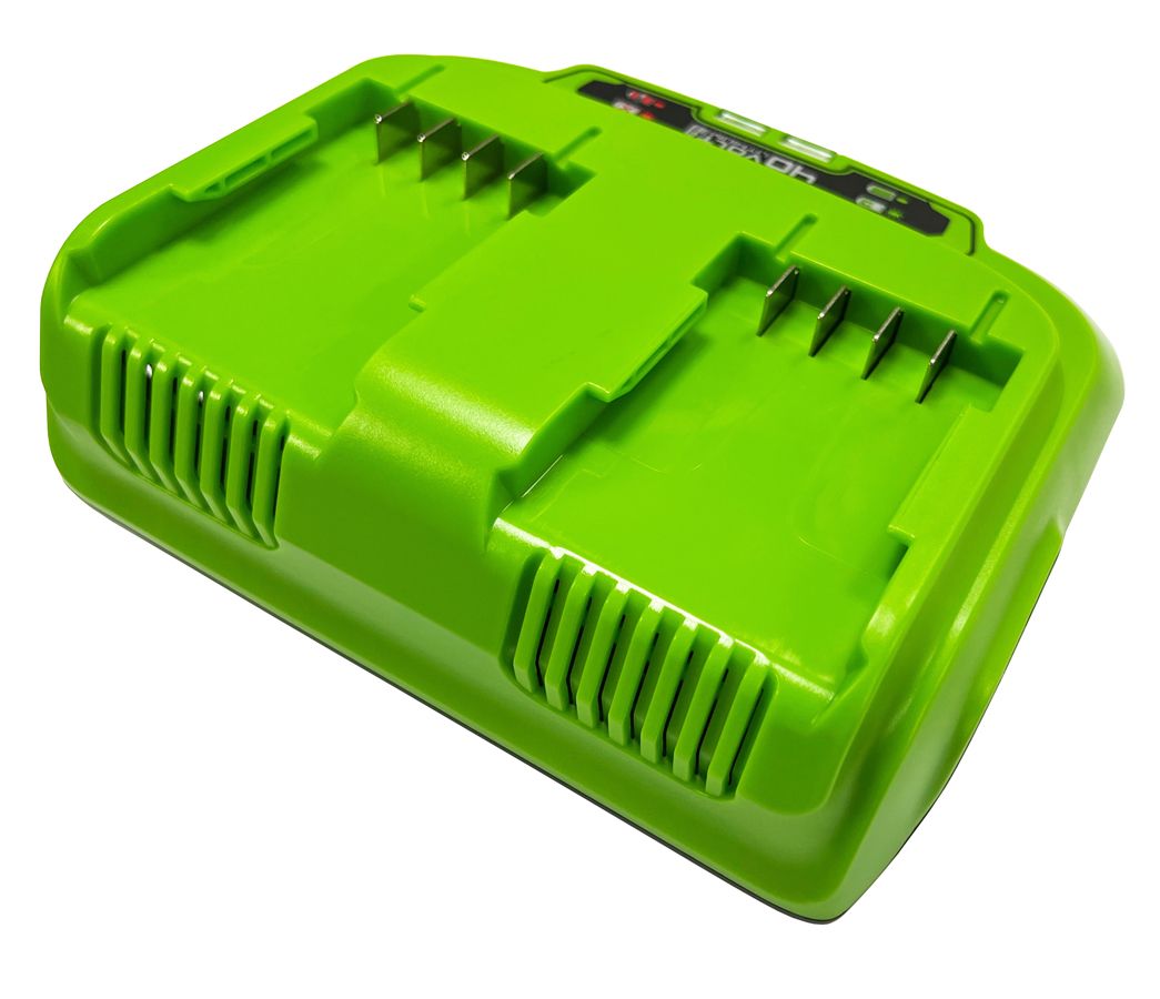 Зарядное устройство двойное быстрое (8 А) Greenworks 40V G40UC8 2938807 (с двумя слотами)