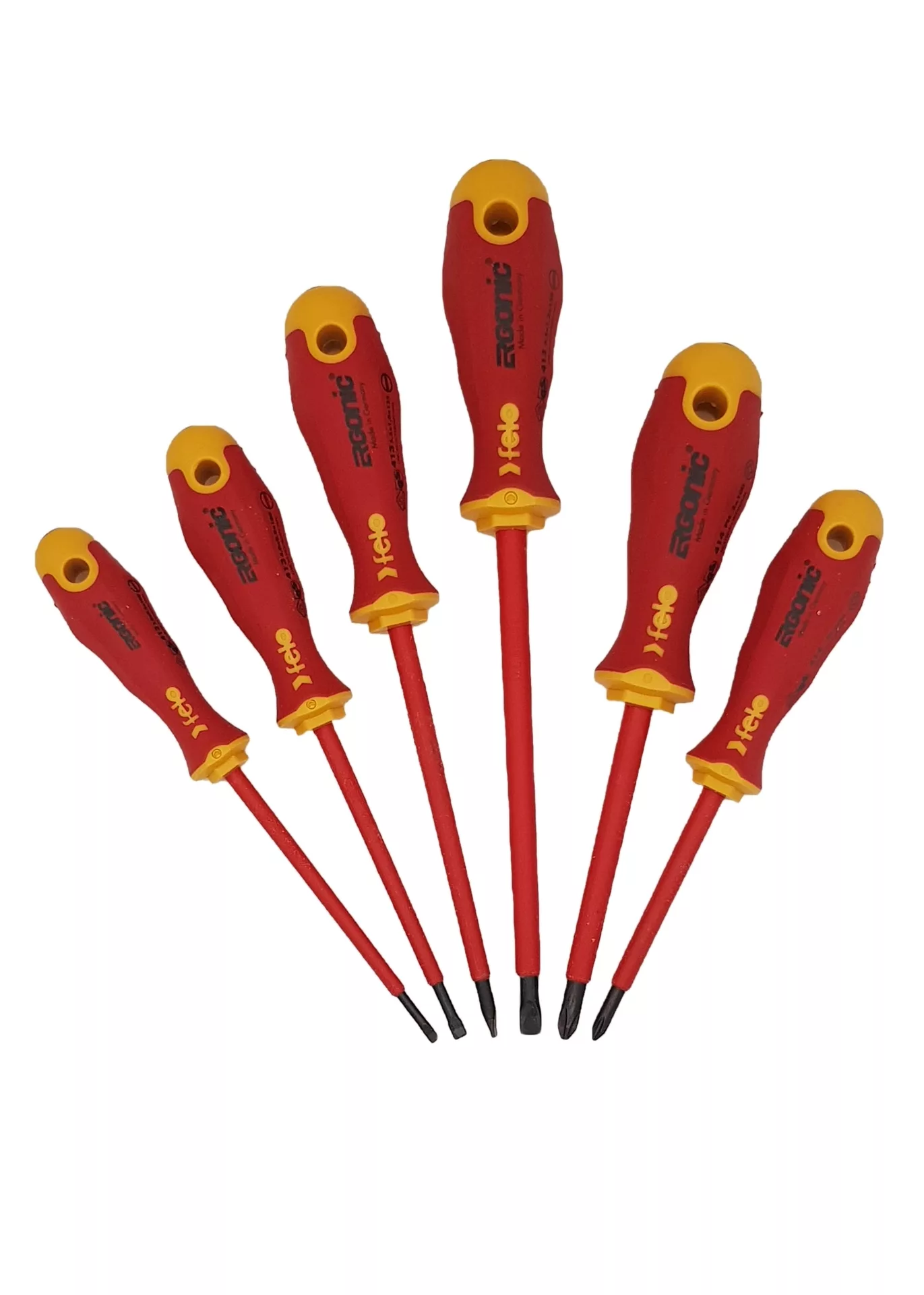 Набор отвёрток ERGONIC диэлектр., серия 413 6 шт. FELO 413 961 98
