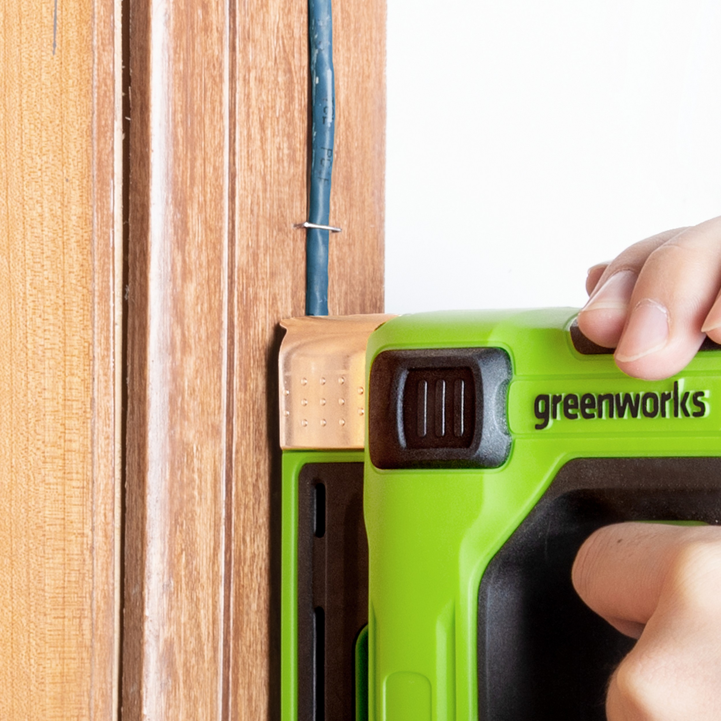 Степлер аккумуляторный Greenworks 24V G24CS10 3400107, без АКБ и ЗУ