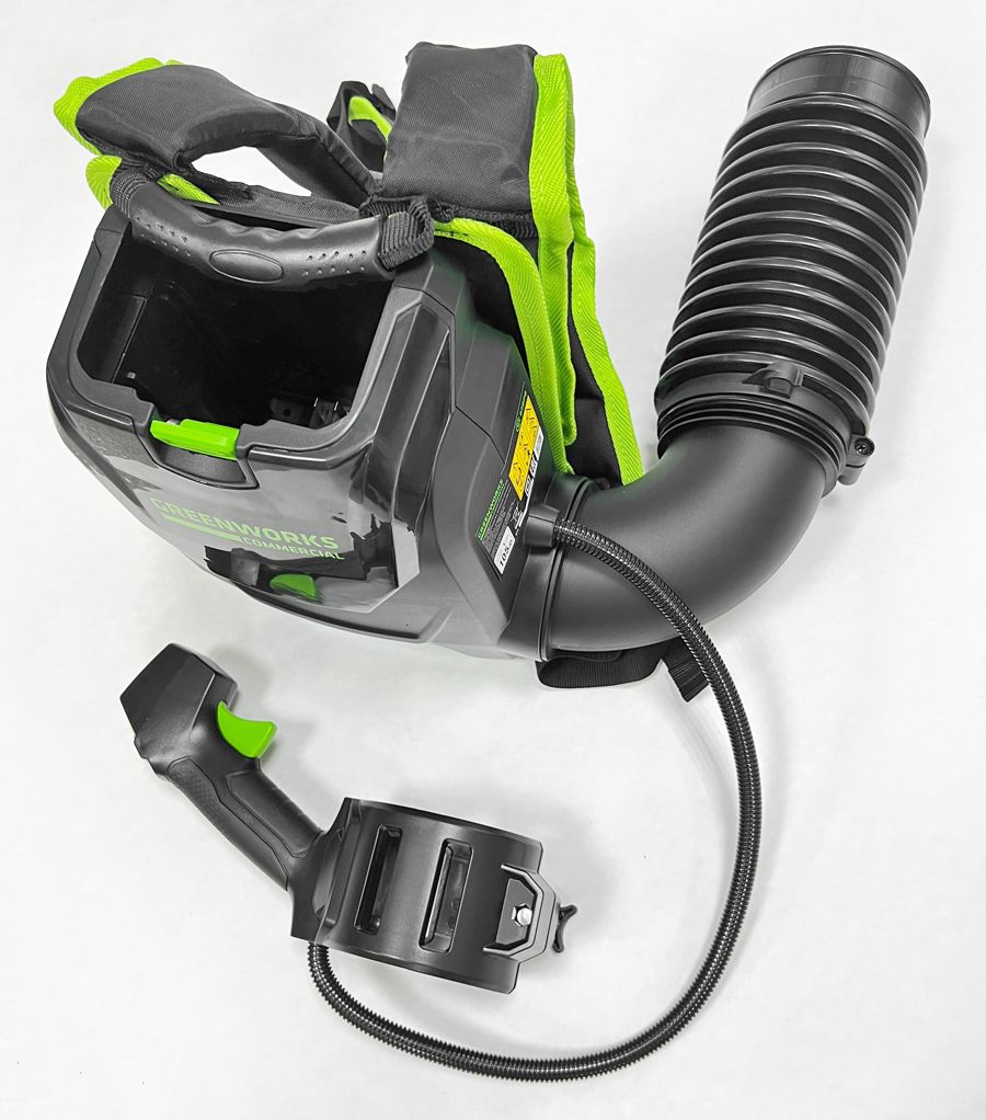 Воздуходувка аккумуляторная ранцевая Greenworks 82V GD82BPB, бесщеточная, без АКБ и ЗУ
