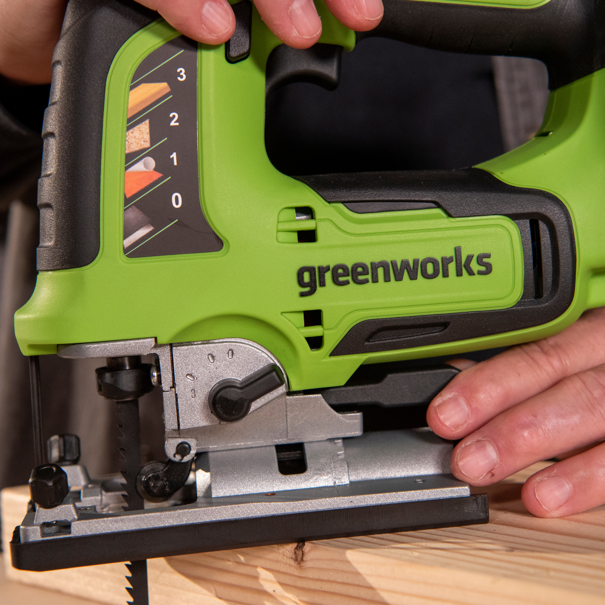 Лобзик аккумуляторный Greenworks 24V GD24JS 3601407, бесщеточный, без АКБ и ЗУ