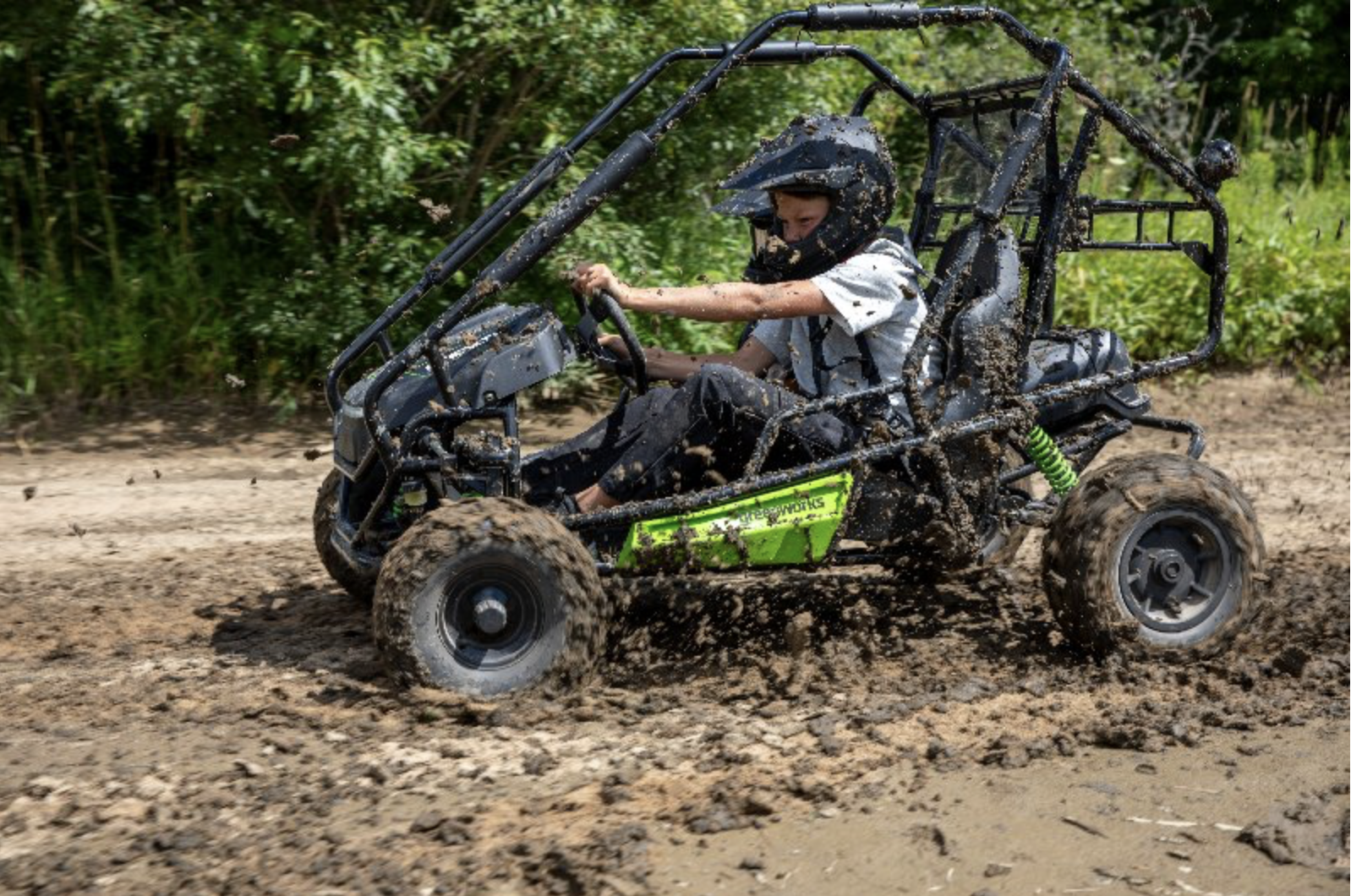 Двухместный подростковый багги Greenworks GK52400 82V аккумуляторный
