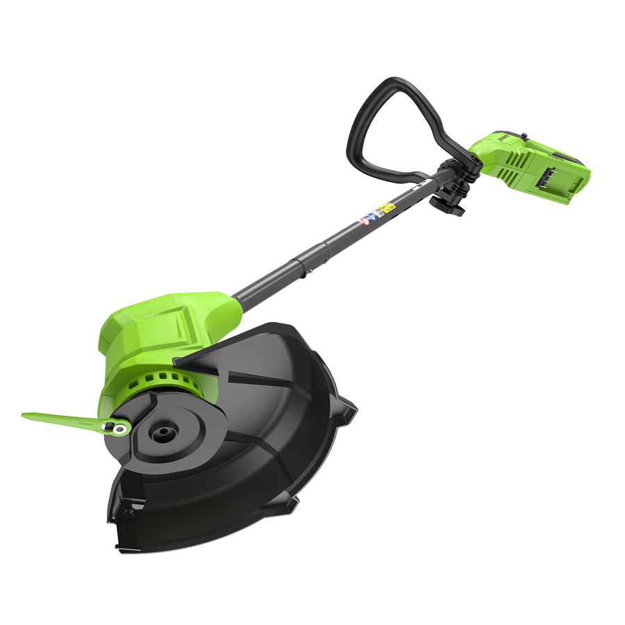 Триммер аккумуляторный Greenworks 25 см 24V G24LT251 2113307SA с пластиковым ножом, с АКБ на 2 А*ч и ЗУ