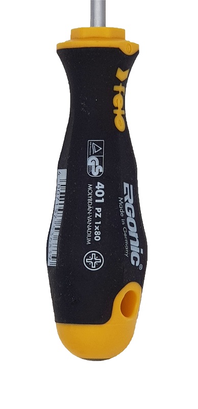 Отвёртка серия 401 Ergonic, PZ1х80х4,5 FELO 401 102 10