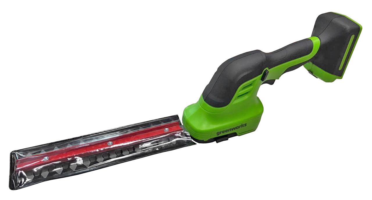 Садовые ножницы-кусторез аккумуляторные Greenworks 24В G24SHT 1600607, без АКБ и ЗУ