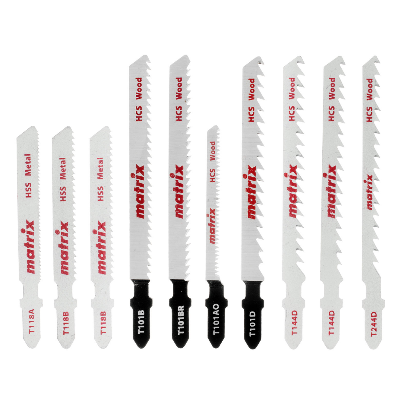 Набор полотен для лобзика универсальный (10 шт.) T-SET1001 Matrix