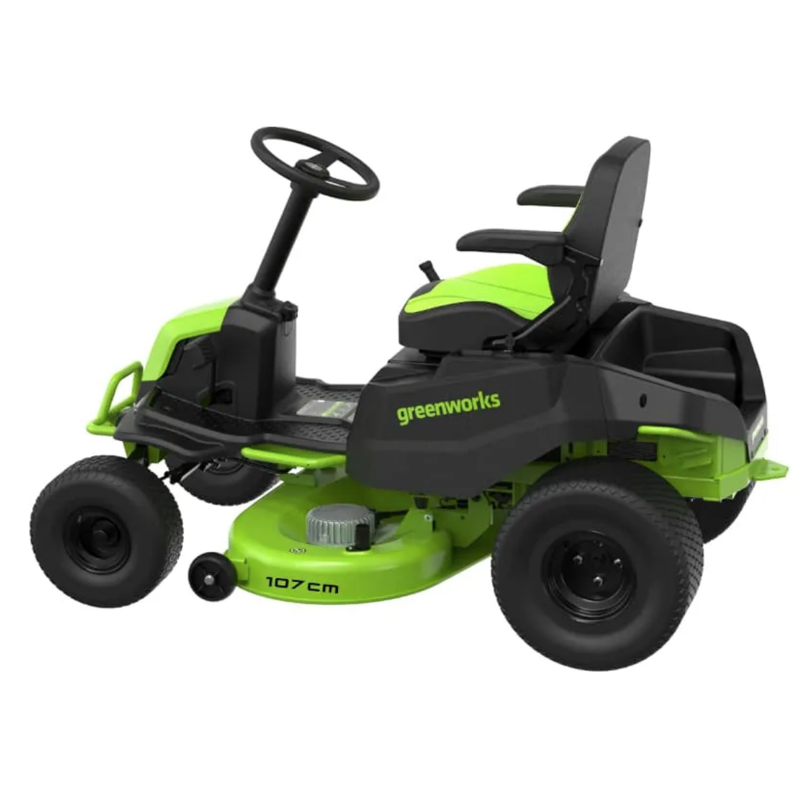 Газонокосилка аккумуляторная самоходная с сиденьем 107 см Greenworks CrossoverT GC82LT107 7404507 82V, бесщёточная, без АКБ и ЗУ