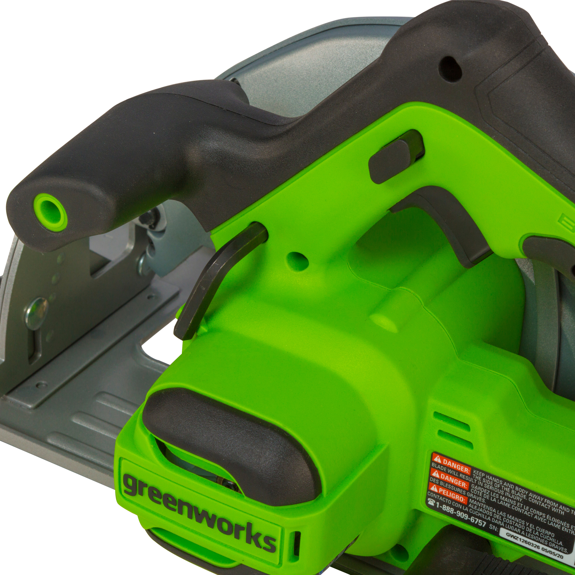 Пила циркулярная аккумуляторная Greenworks 24V GD24CS 1500907, бесщеточная, без АКБ и ЗУ