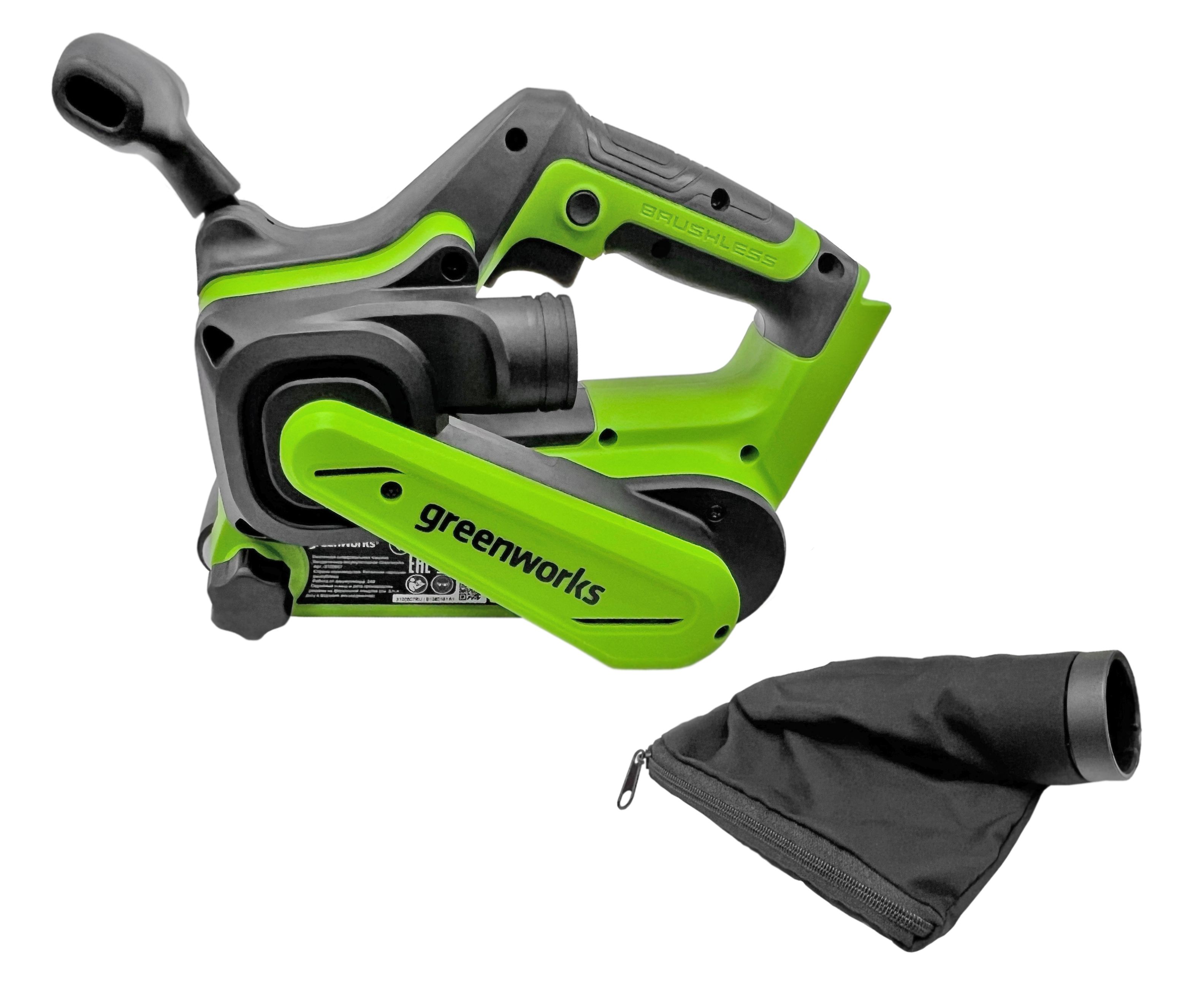 Ленточная шлифовальная машина аккумуляторная Greenworks 24V G24BS 3100607, бесщеточная, без АКБ и ЗУ