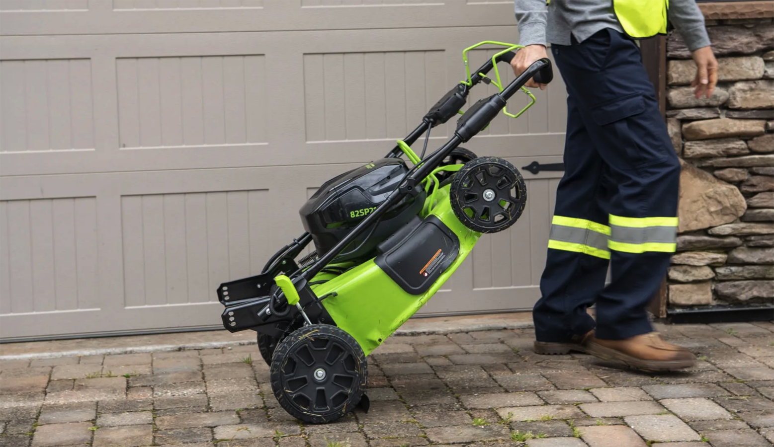 Газонокосилка самоходная аккумуляторная 51 см Greenworks 82V GC82LM51SP2 2515907, бесщёточная, без АКБ и ЗУ