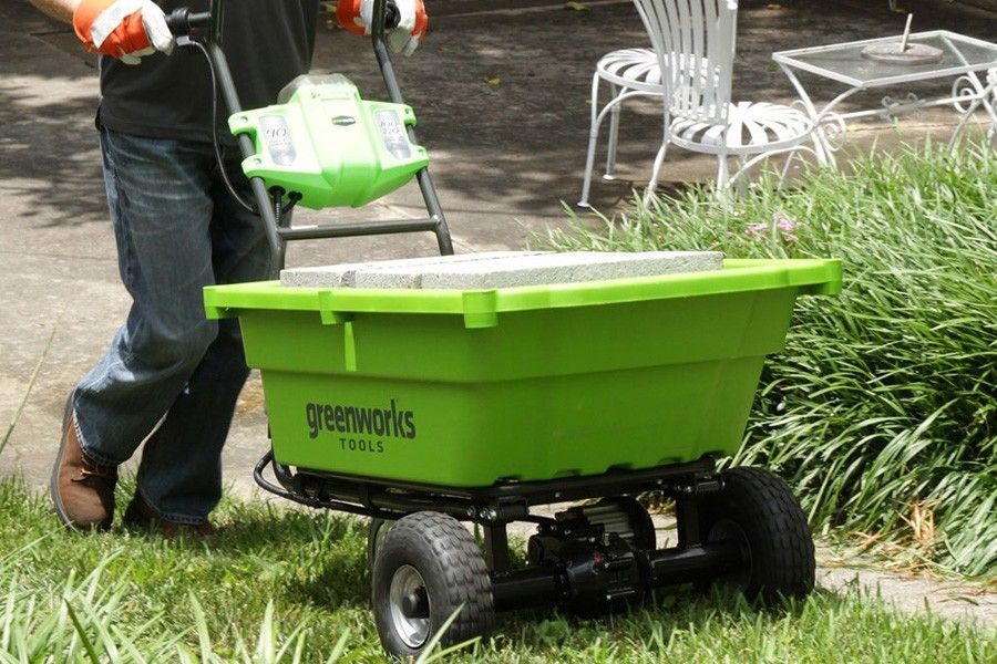 Садовая тележка самоходная Greenworks 106 л 40V G40GC, без АКБ и ЗУ