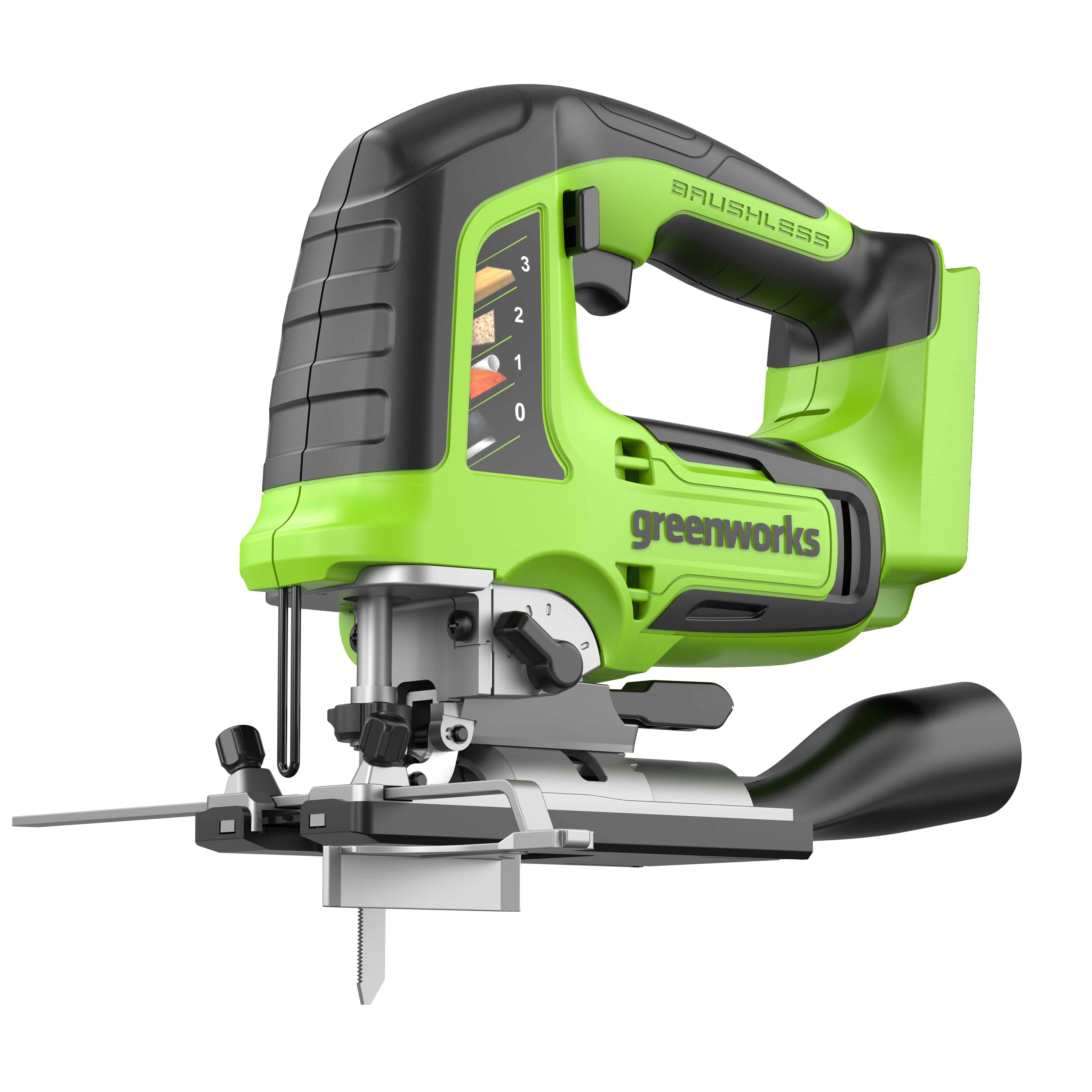 Лобзик аккумуляторный Greenworks 24V GD24JS 3601407, бесщеточный, без АКБ и ЗУ