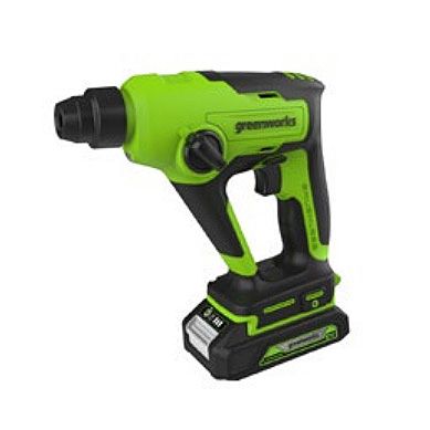 Перфоратор аккумуляторный Greenworks 24V 1,2 Дж GD24SDS1 3803107, бесщеточный, без АКБ и ЗУ