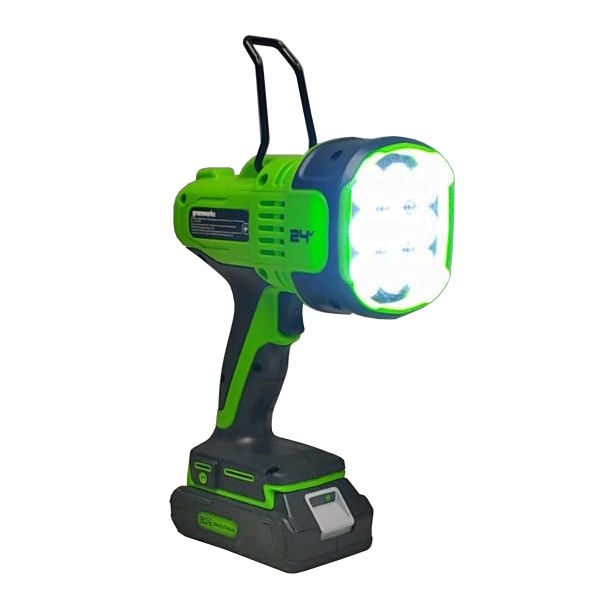 Фонарь-прожектор светодиодный (3000 лм) аккумуляторный Greenworks 24V G24SL 3401207, без АКБ и ЗУ