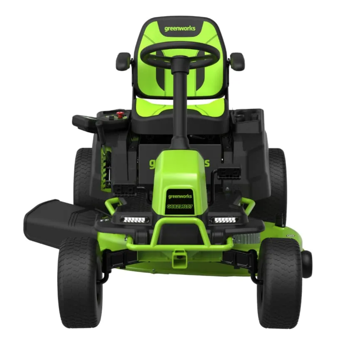 Газонокосилка аккумуляторная самоходная с сиденьем 107 см Greenworks CrossoverT GC82LT107 7404507 82V, бесщёточная, без АКБ и ЗУ