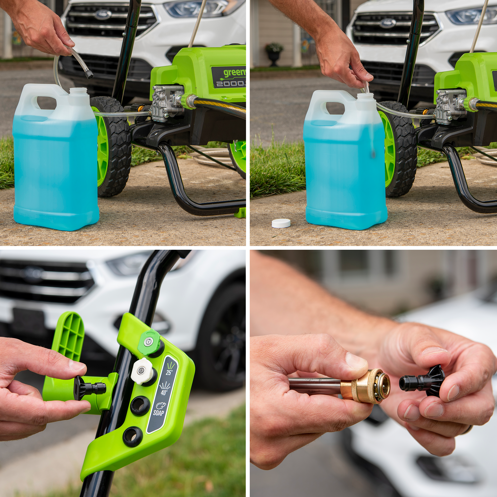 Мойка высокого давления Greenworks 140 бар GPW2000 2000W 5106707