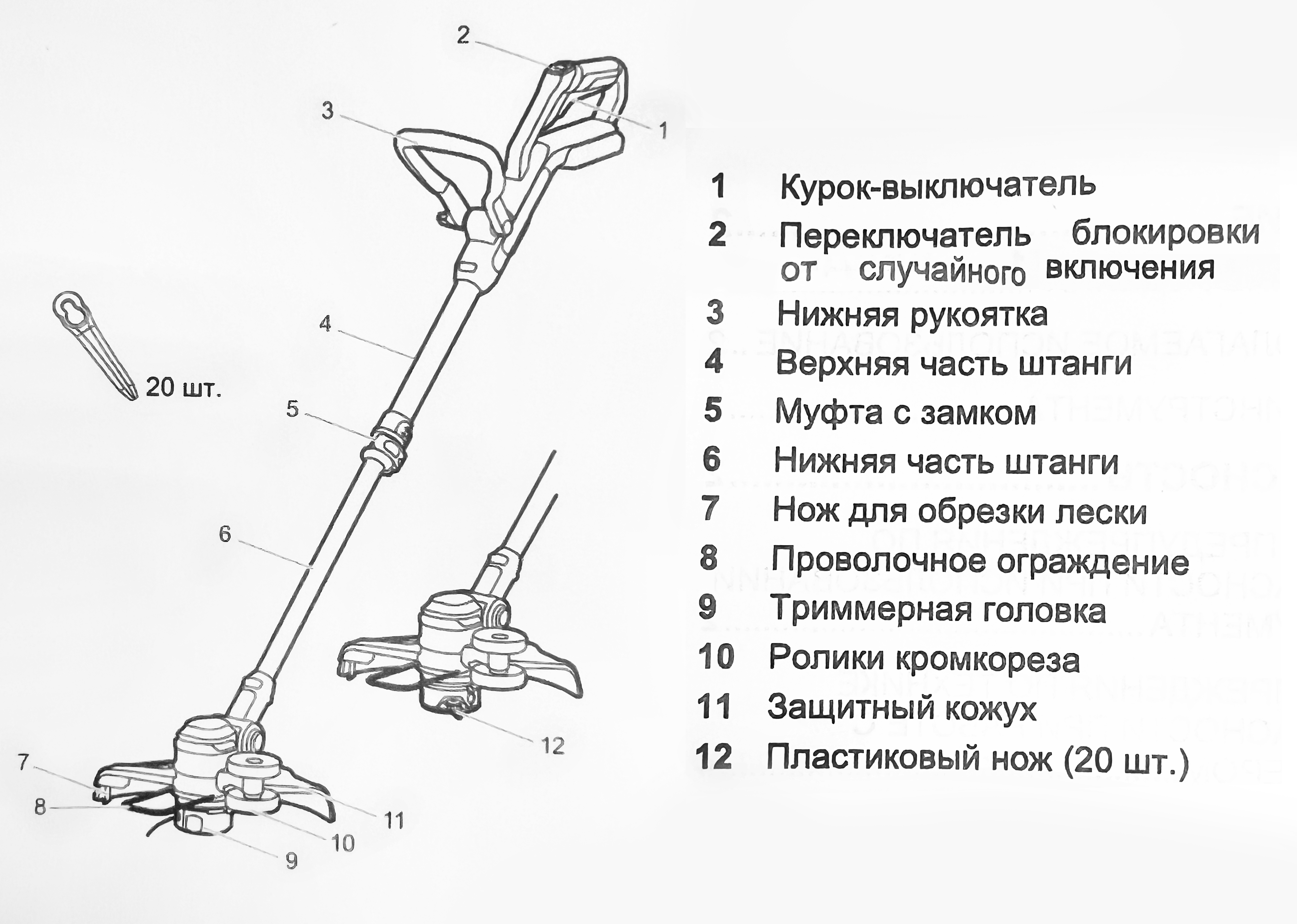 Триммер аккумуляторный Greenworks 33 см 40V G40LT331 2113507, без АКБ и ЗУ