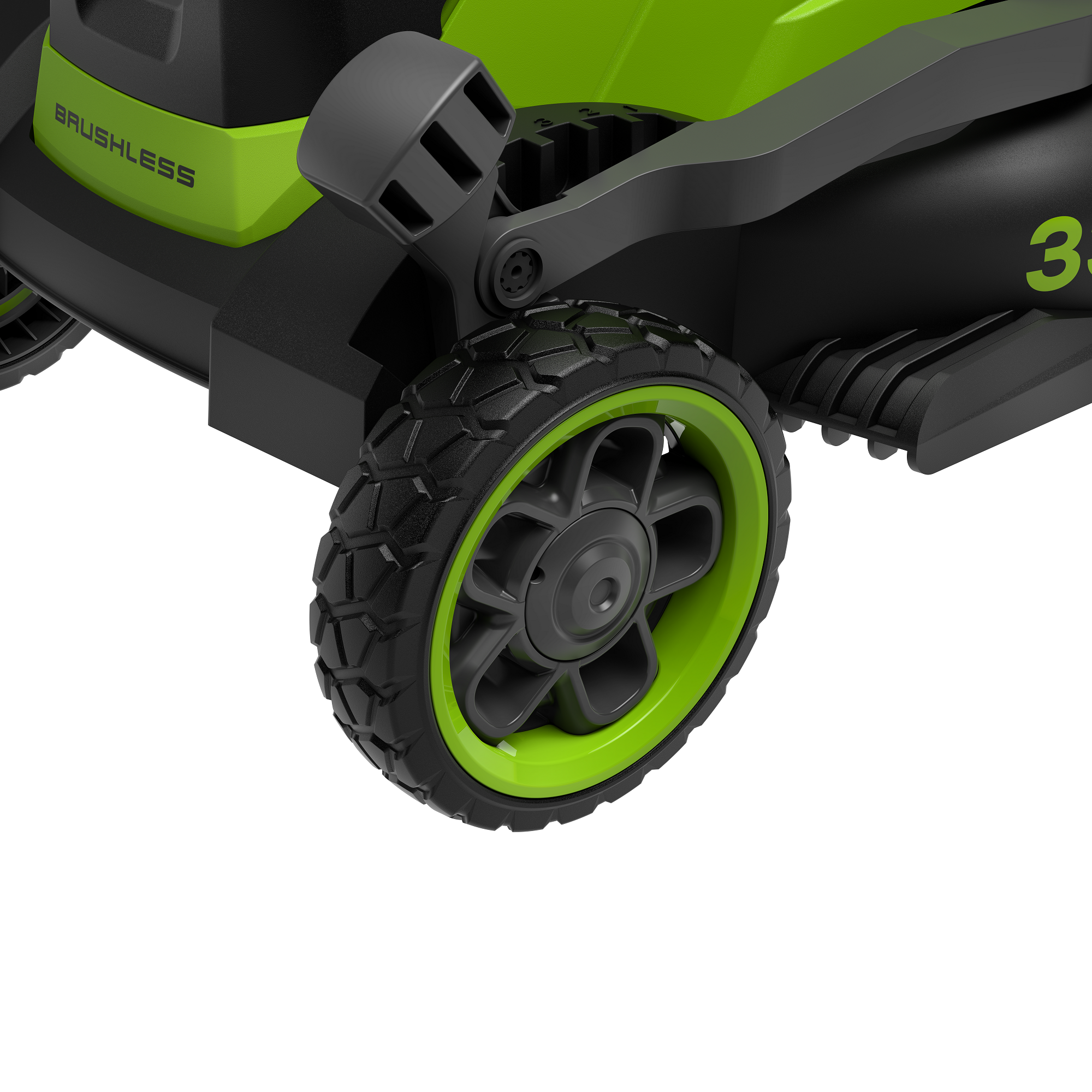 Газонокосилка аккумуляторная 33 см Greenworks 24V GD24LM331 2520607, бесщеточная, без АКБ и ЗУ