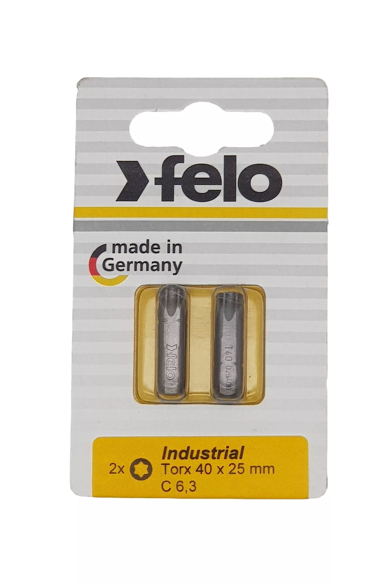 Биты Torx40х25, С 6,3, 2 шт. FELO 026 400 36